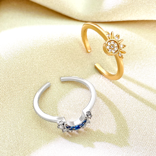 Sun & Moon Friendship Rings