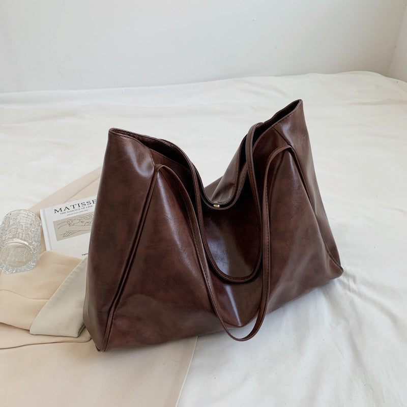 GlamRetro Tote Bag-color brown