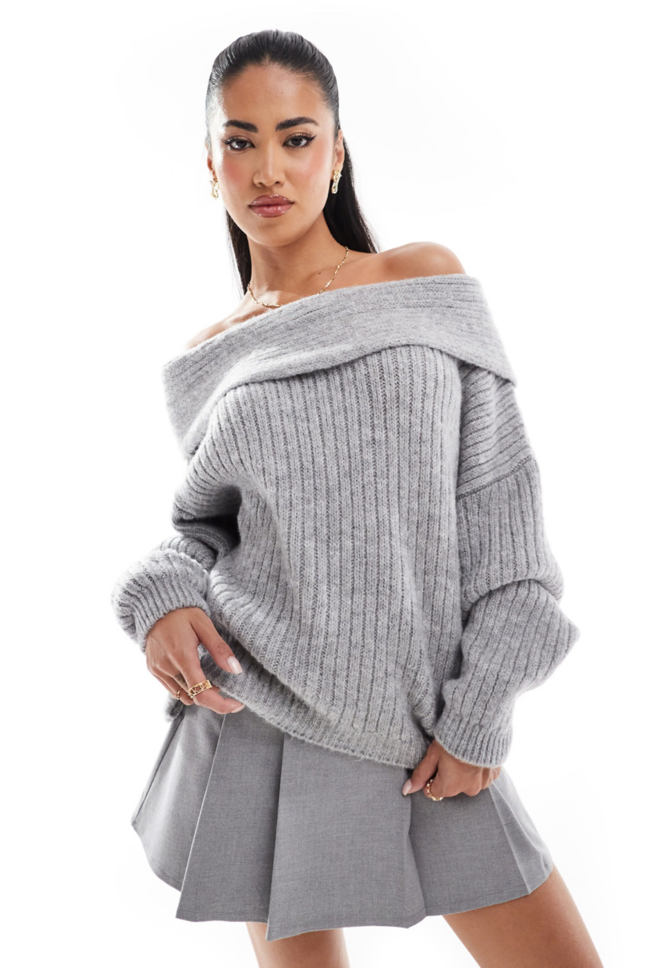 Cozy Off-Shoulder Jumper