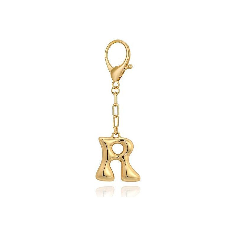 Bubble Letter Bag Charm
