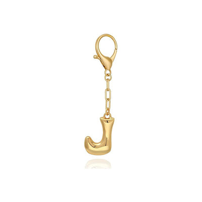 Bubble Letter Bag Charm