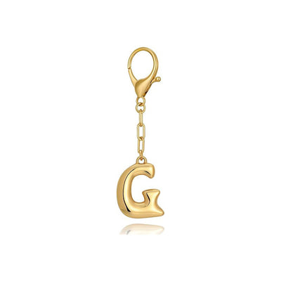 Bubble Letter Bag Charm