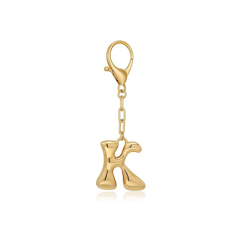 Bubble Letter Bag Charm