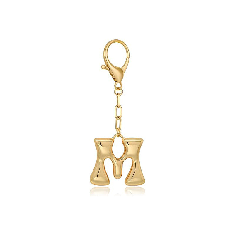 Bubble Letter Bag Charm