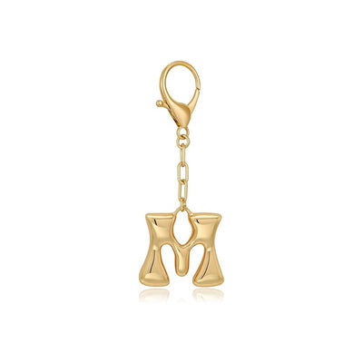 Bubble Letter Bag Charm