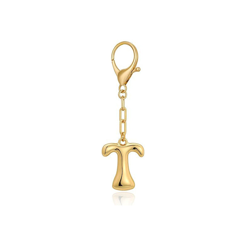 Bubble Letter Bag Charm