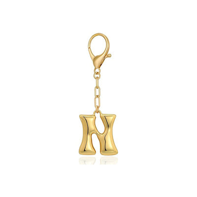 Bubble Letter Bag Charm