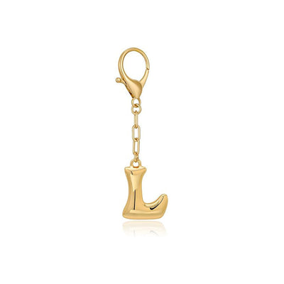 Bubble Letter Bag Charm