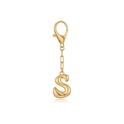 Bubble Letter Bag Charm