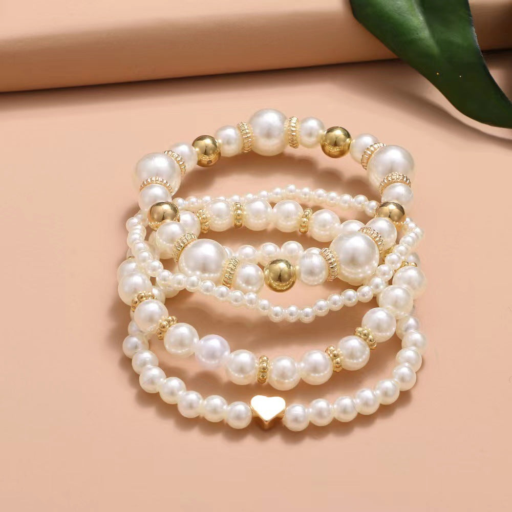 Pearl 4-Piece Set Bracelet