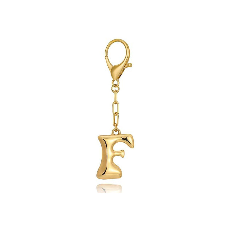 Bubble Letter Bag Charm