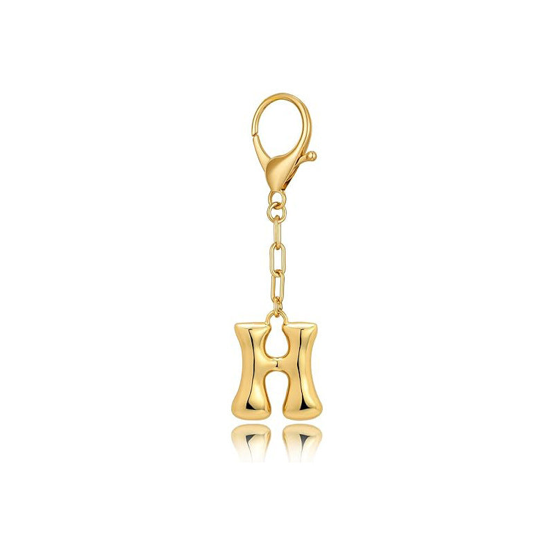 Bubble Letter Bag Charm