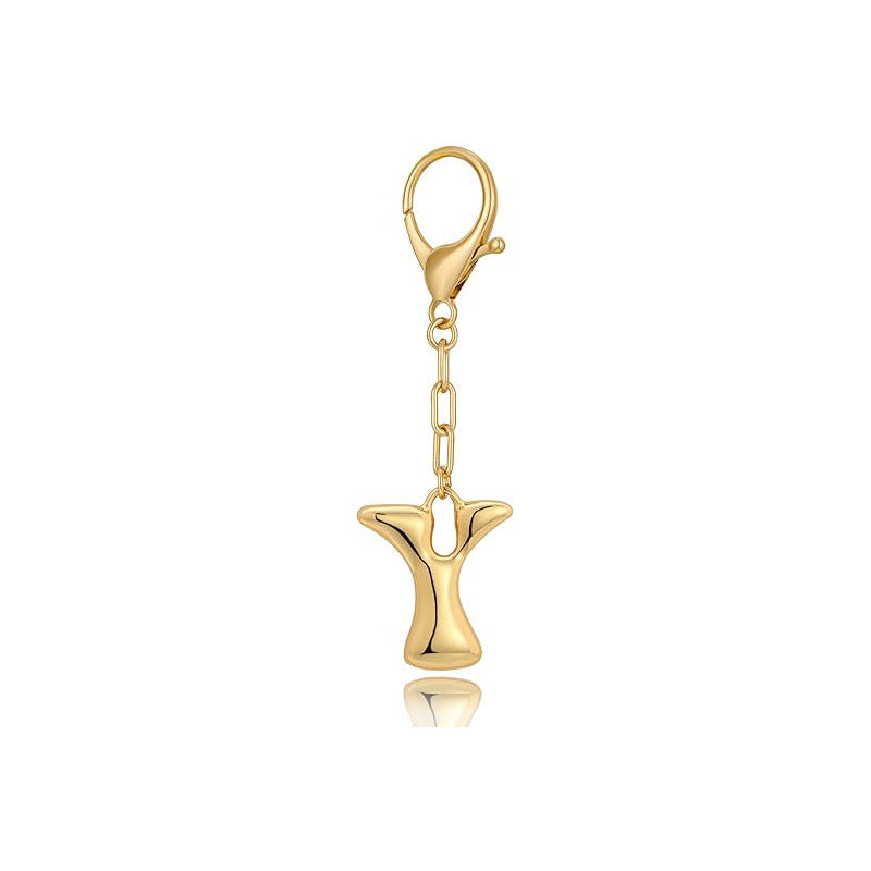 Bubble Letter Bag Charm
