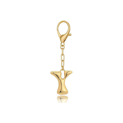 Bubble Letter Bag Charm