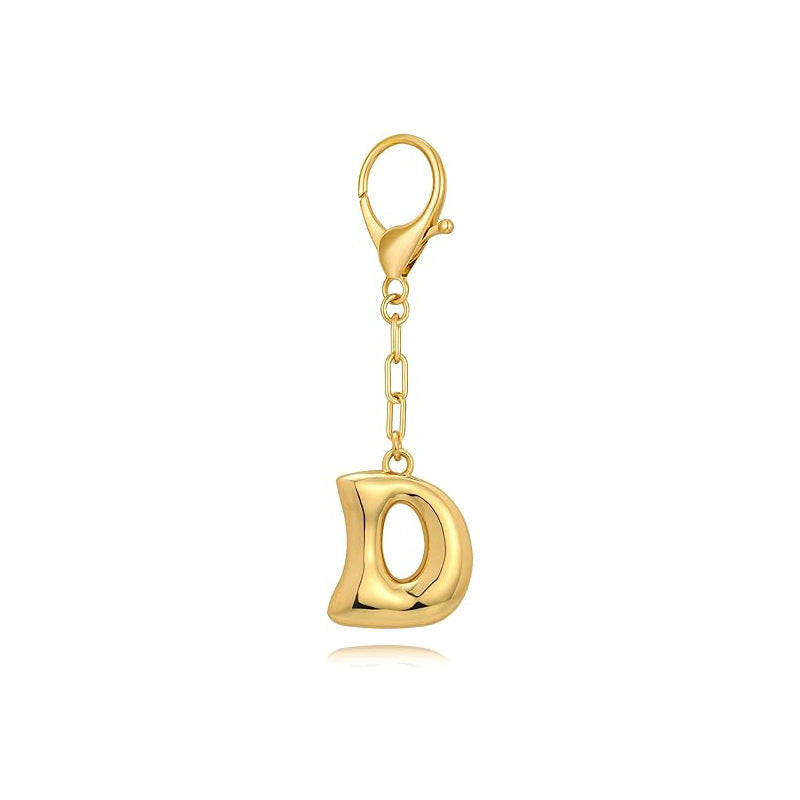 Bubble Letter Bag Charm