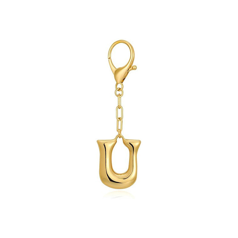 Bubble Letter Bag Charm