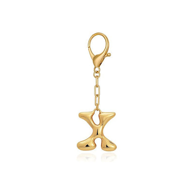 Bubble Letter Bag Charm