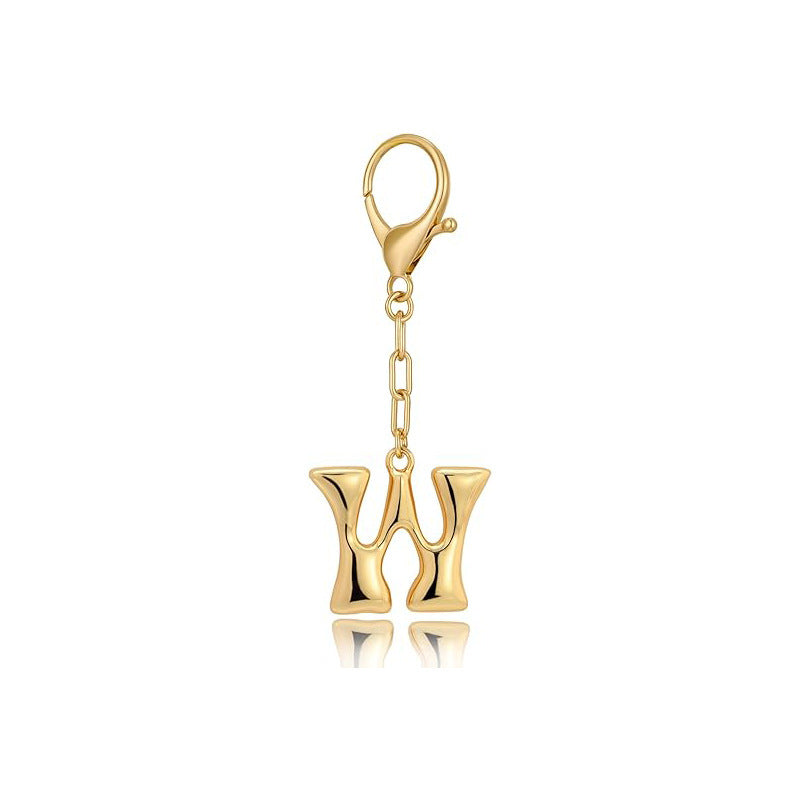 Bubble Letter Bag Charm