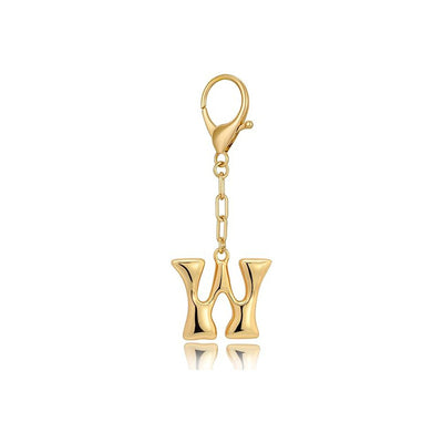 Bubble Letter Bag Charm