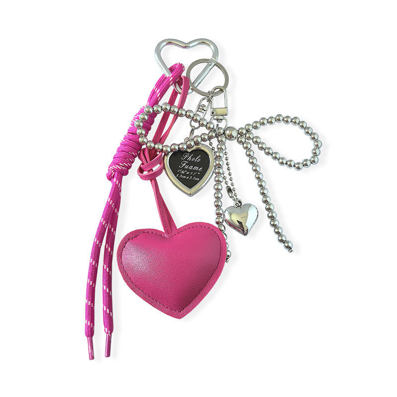 Heart Keychain With Small Photo Frame